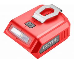 Adaptér USB pre Share20V akumulátor, 2x USB 5V/2A, EXTOL PREMIUM
