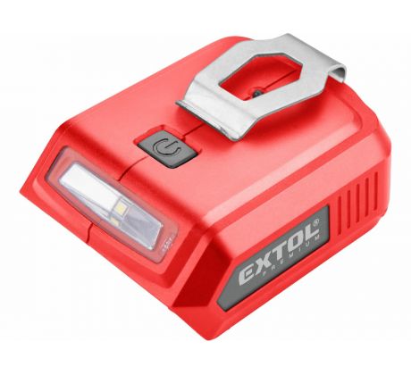 Adaptér USB pre Share20V akumulátor, 2x USB 5V/2A, EXTOL PREMIUM