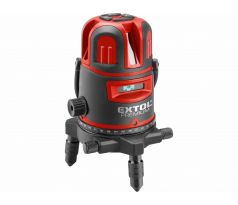 Laserová krížový samonivelačný, 1H-4V-6B, zelený laser, EXTOL PREMIUM