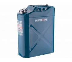 Kanister oceľový na benzín 20l s nalievacím hrdlom, HERON