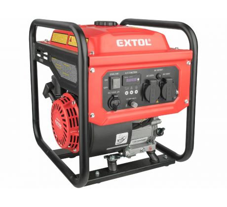 Elektrocentrála invertorová rámová 1F, 3,5kW, 7HP, ručný štart, EXTOL PREMIUM