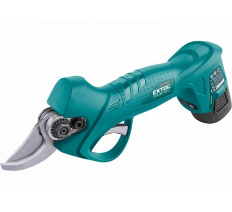 Nožnice záhradnícke akumulátorové, 2x akumulátor 16V/2Ah Li-ion, EXTOL INDUSTRIAL