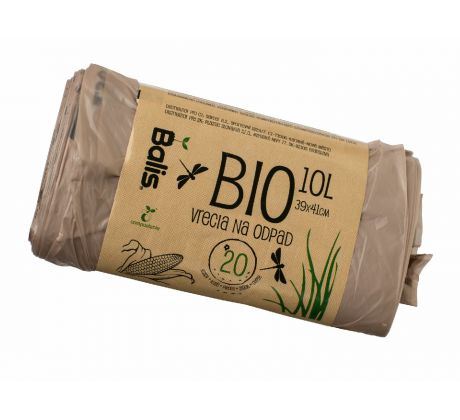 Vrecia na BIO odpad 10l, 20ks, 39x41cm