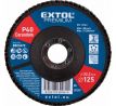 Kotúč lamelový šikmý korundový, P40, 125mm, diera 22,2mm, EXTOL PREMIUM