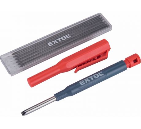 Ceruzka tesárska s vymeniteľnou tuhou, tuha Ø2,8x120mm, EXTOL PREMIUM