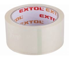 Páska lepiaca transparentná, PP/akryl, 48mm x 40m, hrúbka 0,046mm, tichá, EXTOL PREMIUM
