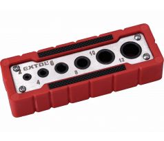 Šablóna vŕtacia, Ø2-4-6-8-10-12mm, 0°/45°, EXTOL PREMIUM