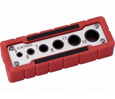 Šablóna vŕtacia, Ø3-5-7-9-11-13mm, 0°/45°, EXTOL PREMIUM