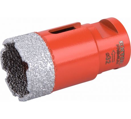 Vrták korunkový diamantový do uhlovej brúsky, Ø32mm, EXTOL PREMIUM