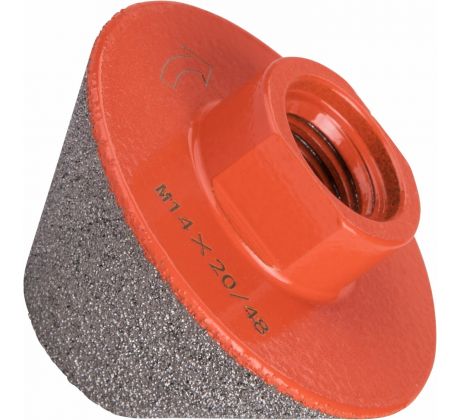 Fréza brúsna diamantová do uhlovej brúsky, kónická, Ø20-48mm, EXTOL PREMIUM