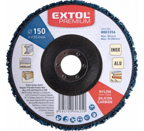 Kotúč brúsny silikón-karbid, Ø150mm, EXTOL PREMIUM