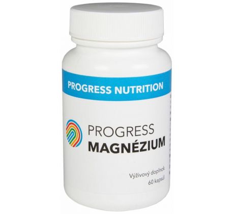 Magnézium Progress 552mg, tri chelátové formy, 60cps