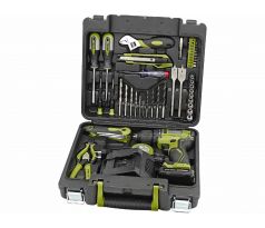 Sada náradia 46-dielna s aku vŕtačkou, 1x 12V/2Ah Li-ion, EXTOL CRAFT