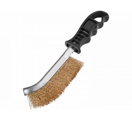 Kefa ručná mosadzná, kútová, 240mm, plastová rukoväť, EXTOL CRAFT