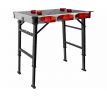 Stôl pracovný skladací, max. 450kg, 845x598x735-885mm, fixačné otvory, FORTUM