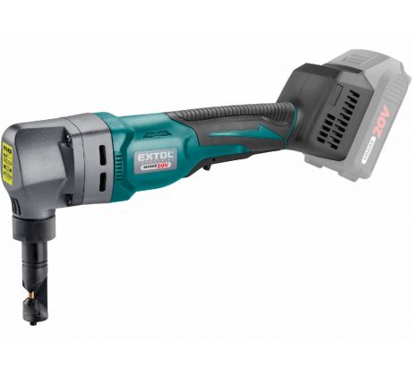 Nožnice na plech vystrihovacie aku Share20V, bez aku, max. 2,5mm, bezuhlíkový motor, EXTOL INDUSTRIA