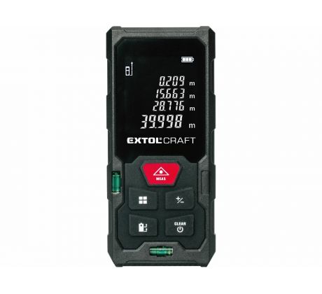 Merač vzdialenosti laserový do 50m / +-2mm, LCD, EXTOL CRAFT