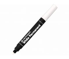 Popisovač biely 8586 permanentný, šírka stopy 2,5mm