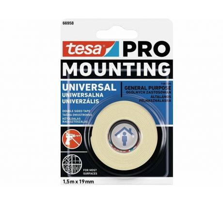 Páska 66958 montážna penová UNIVERSAL 19mm x 1,5m, Tesa