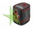 Laser líniový, krížový samonivelačný, zelený, 1H1V, Li-ion akumulátor, FORTUM