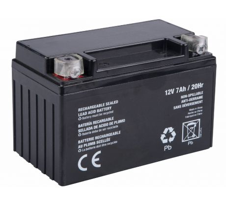 Akumulátor pre elektrický štart, 12V/7Ah, HERON