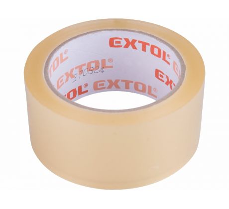 Páska lepiaca transparentná tichá, 48mm x 66m, hrúbka 0,046mm, EXTOL PREMIUM