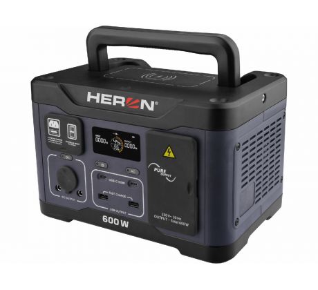 Stanica nabíjacia akumulátorová, 230V/600W, 512Wh, LiFePo4, USB, HERON