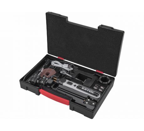 Pero vyrezávacie na polystyrén a spájkovačka akumulátorová, 2Ah, nabíjanie USB-C, príslušentvo, EXTO