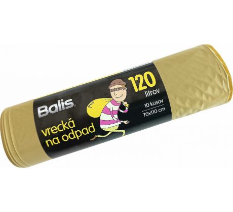 Vrecia na odpad žlté 40µm 120l 10ks