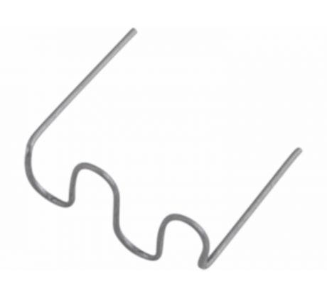 Spona na zošívanie plastov, Ø0,6x15mm, 150ks, vlna veľká, EXTOL PREMIUM