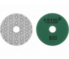 Kotúč diamantový leštiaci na suchý zips, ø100mm, P800, EXTOL PREMIUM