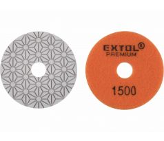 Kotúč diamantový leštiaci na suchý zips, ø100mm, P1500, EXTOL PREMIUM