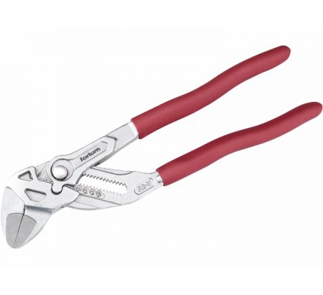Kliešťový kľúč s hladkými čeľusťami, 260mm, CrV, poniklovaný, FORTUM