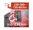 Uťahovač rázový aku Share20V, 1x 2Ah, 1/4" šesťhran na bity, 230Nm, bezuhlíkový motor, EXTOL PREMIUM
