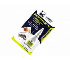 Sekundové lepidlo EXTREME GLUE 20g, transparentné, Den Braven