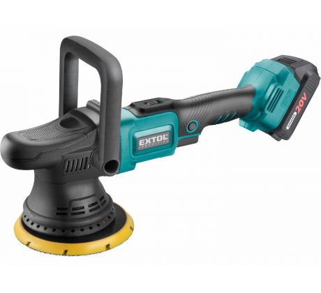 Leštička orbitálna excentrická Share20V, 1x 2Ah Li-ion, 2,4A nabíjačka, 150mm, suchý zips, EXTOL IND