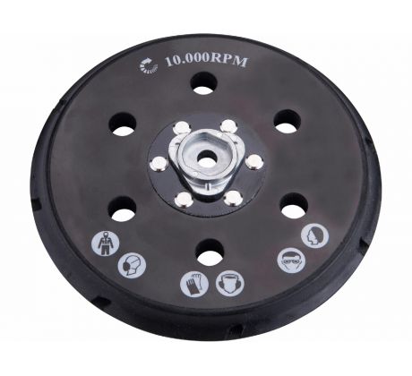Unášač brúsneho papiera so suchým zipsom, 150mm, pre 8791844, 8791845, EXTOL INDUSTRIAL
