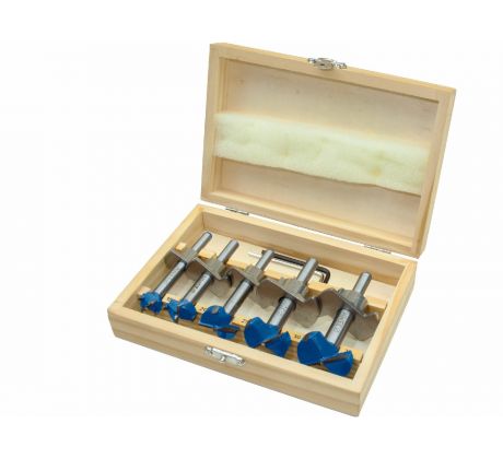 Sukovníky s SK plátkami a dorazom, 5-dielna sada, Ø15-20-25-30-35mm, EXTOL CRAFT