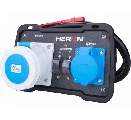 Kábel prepojovaci s panelom, 1x 16A, 1x 32A, pre 8896233, HERON