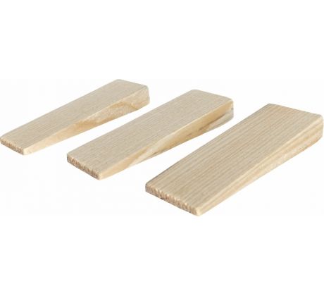 Kliny montážne drevené, 80x25x10-3mm, 20ks
