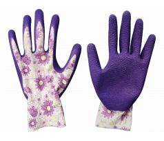 Rukavice polyesterové polomáčané v latexe, 8", EXTOL PREMIUM