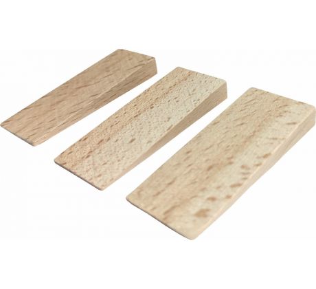 Kliny montážne drevené, 55x20x6-0mm, 20ks
