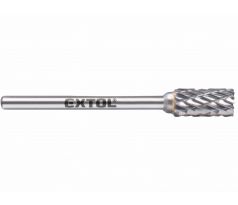 Fréza karbidová valcová, ø6mm, rezná dĺžka 13mm, stopka ø3mm, EXTOL INDUSTRIAL