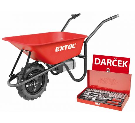 Fúrik na aku pohon, 1x 40V/6Ah, + DARČEK: kľúče nástrčné 1/4", 45-dielna sada, EXTOL PREMIUM
