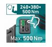 Uťahovač rázový aku Share20V, 1/2", 1x 2Ah, 500Nm, bezuhlíkový motor, EXTOL INDUSTRIAL