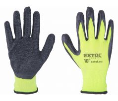 Rukavice nylonové polomáčané v latexe, 10", EXTOL PREMIUM