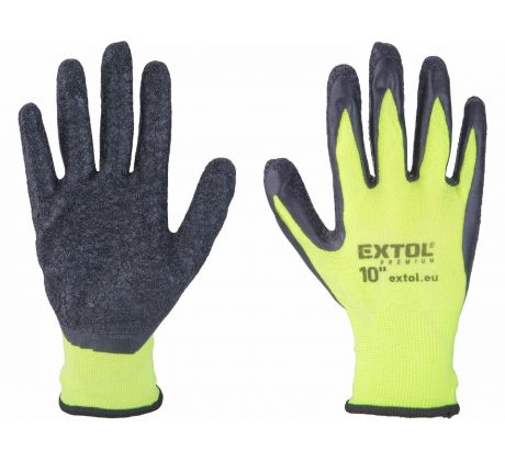Rukavice nylonové polomáčané v latexe, 10", EXTOL PREMIUM