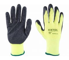 Rukavice nylonové polomáčané v latexe, 11", EXTOL PREMIUM