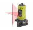 Prasknutý kryt-Laser líniový samonivelačný 1H-1V, červený laser, otočná základňa, 2xAA