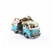 Kovové auto „ICECREAM“ – Retro zmrzlinový van biolomodrý